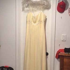 Beautiful light yellow formal dress